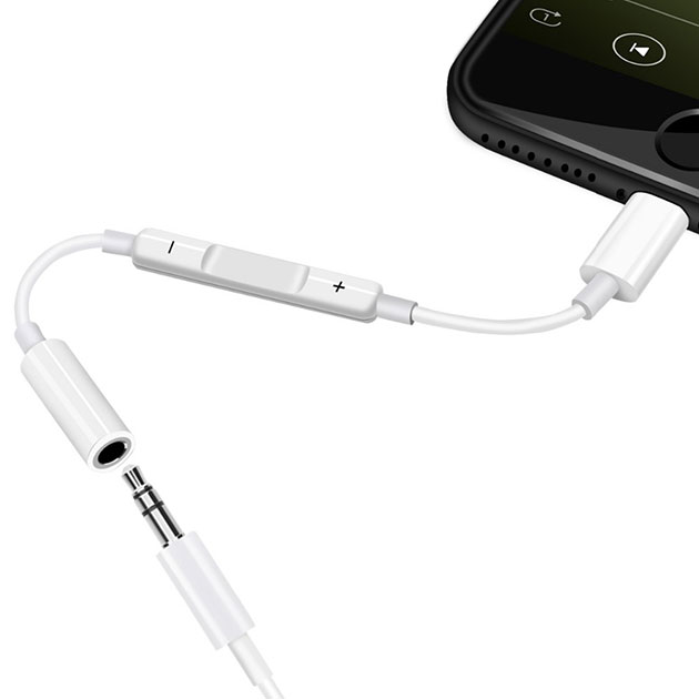 แปลงหูฟัง iPhone แบบหัวกลม Adapter Lightning สำหรับ iPhone